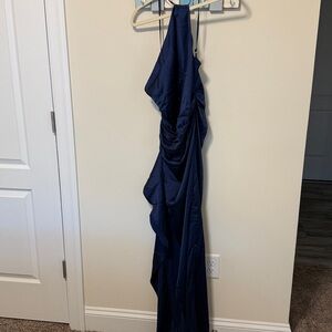 Hello Molly Women’s Midnight Navy Blue Halter Maxi Dress / Size 12 / Brand NWT